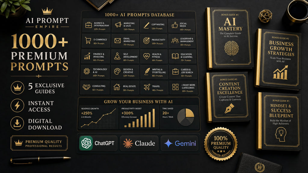 1000+ AI Prompts Database & Business Growth Bundle
