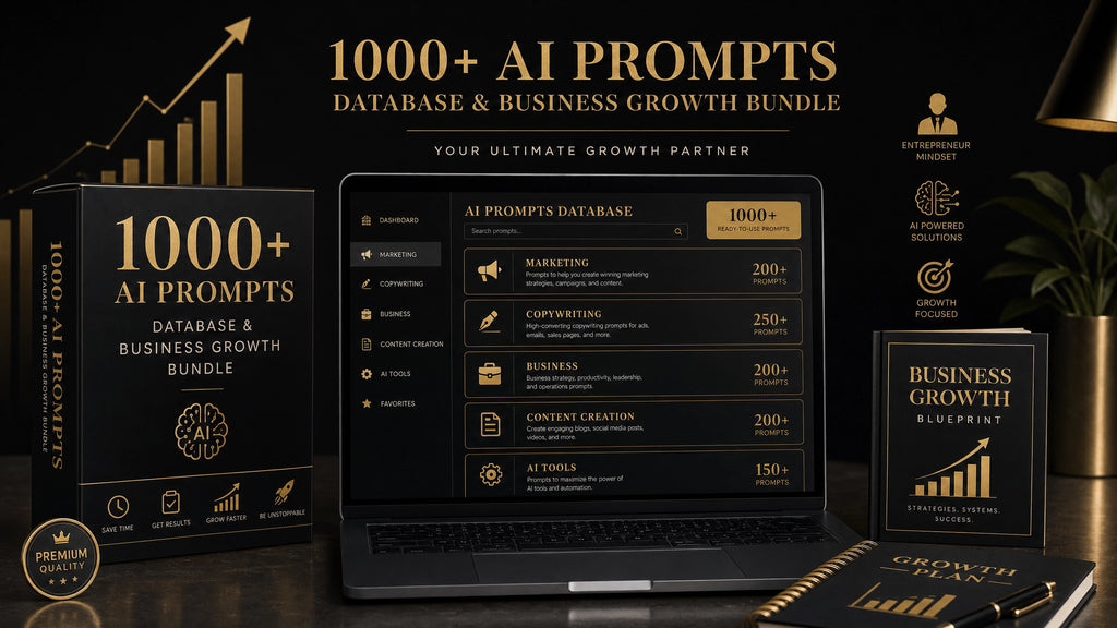 1000+ AI Prompts Database & Business Growth Bundle
